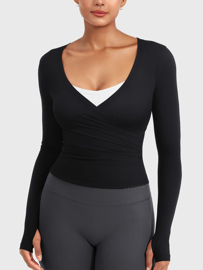 Vaeryn Minniy V Neck Long Sleeve Top