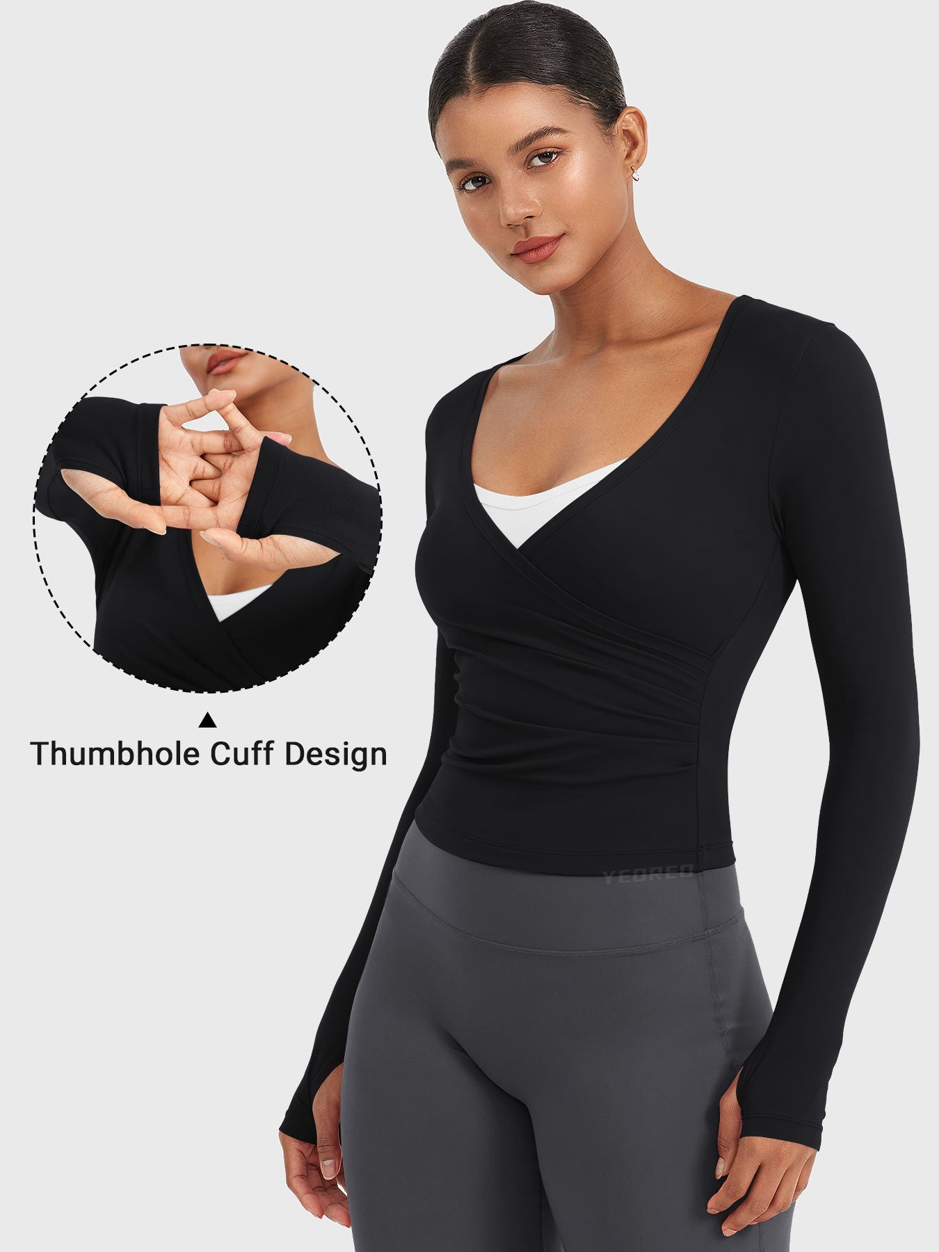 Vaeryn Minniy V Neck Long Sleeve Top