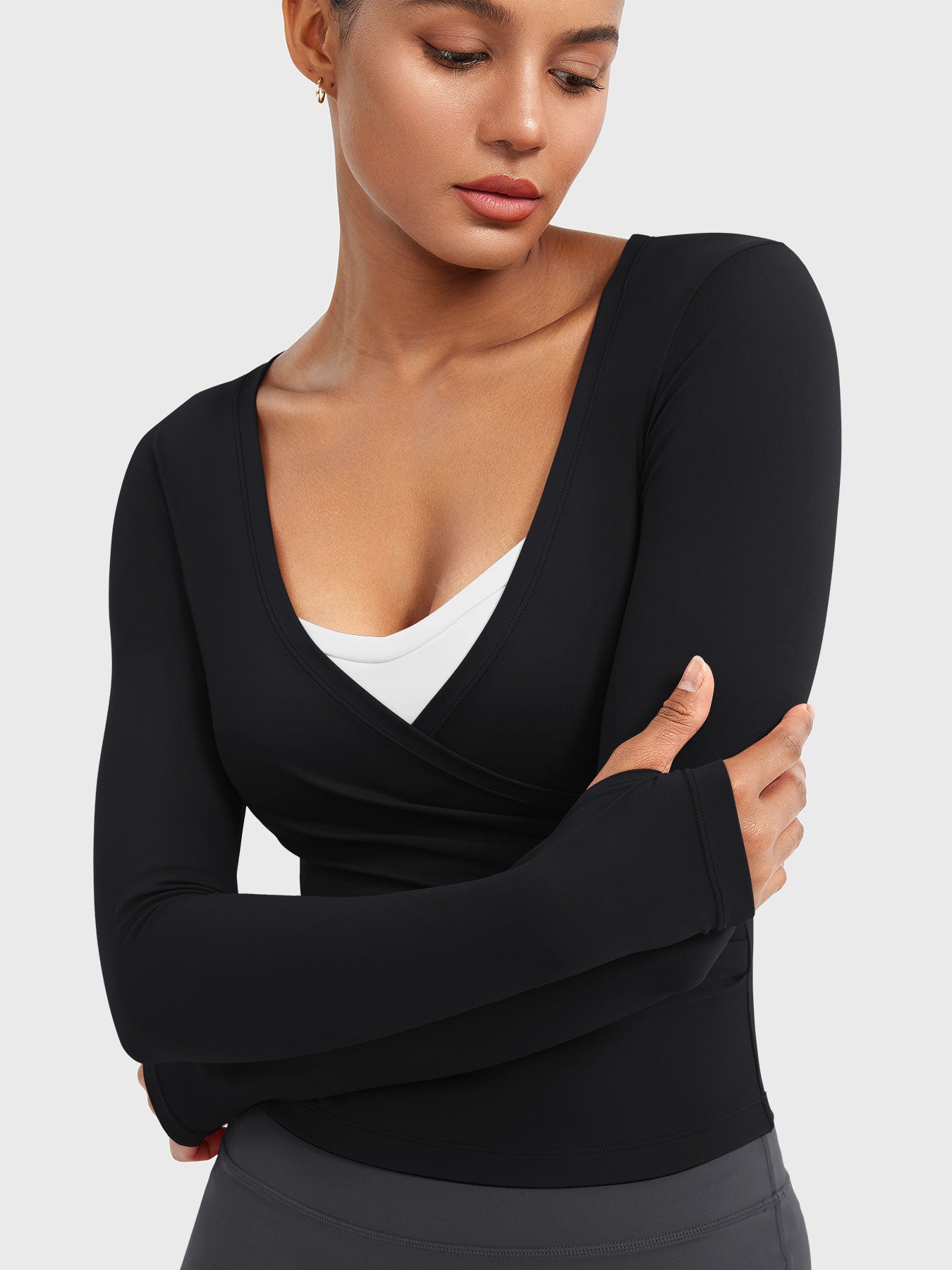 Vaeryn Minniy V Neck Long Sleeve Top