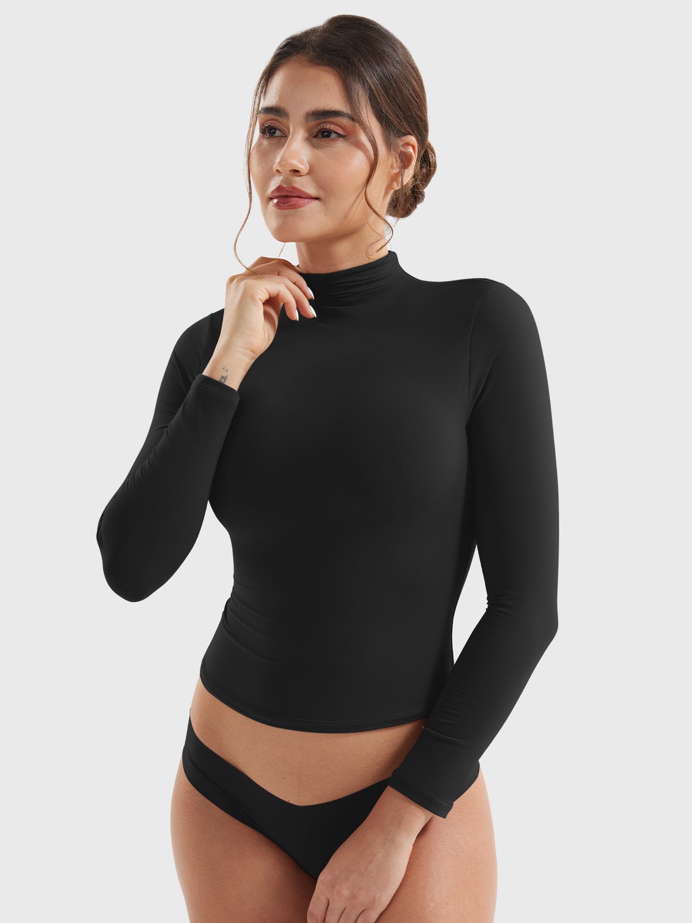 Vaeryn Sariah Turtle Neck Long Sleeves Shirts