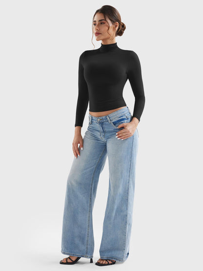 Vaeryn Sariah Turtle Neck Long Sleeves Shirts