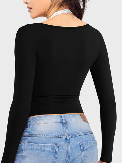 Yeoreo Arleney Square Neck Long Sleeve