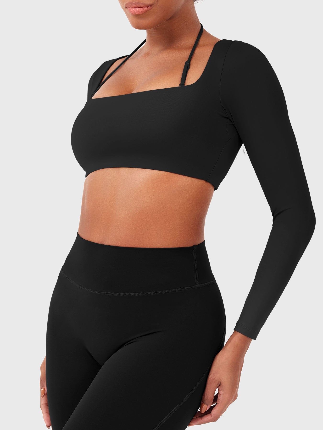 Vaeryn Violie Long Sleeve Crop Top