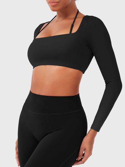 Vaeryn Violie Long Sleeve Crop Top