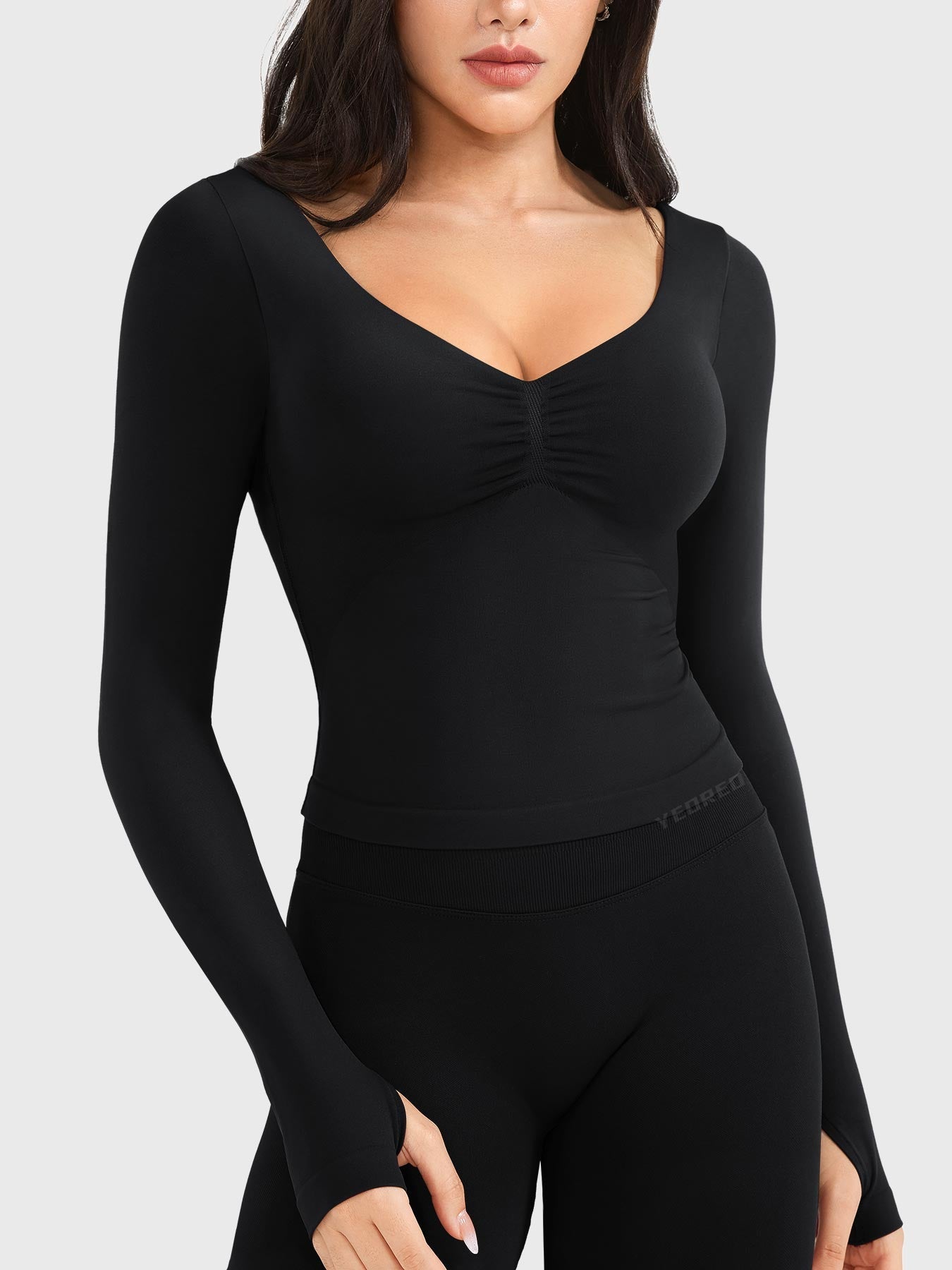 Yeoreo Agniee Seamless Long Sleeve Top