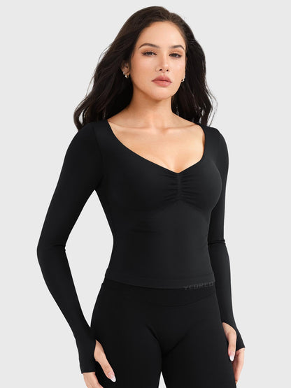 Yeoreo Agniee Seamless Long Sleeve Top