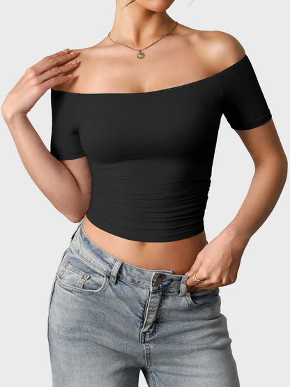 Vaeryn Luzlie Off Shoulder Short Sleeves