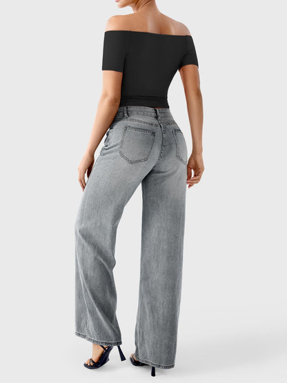 Vaeryn Luzlie Off Shoulder Short Sleeves