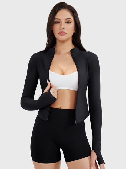 Vaeryn Seamless Zip Up Gym Jacket