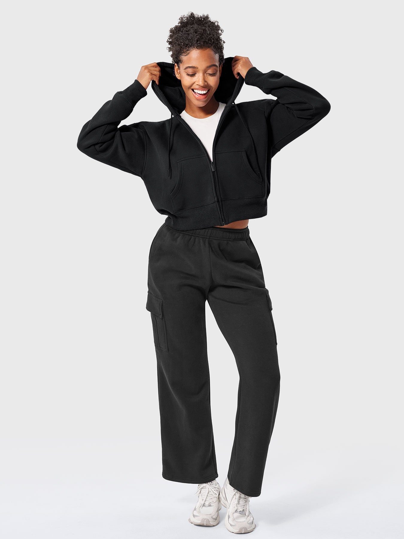 Vaeryn Katrine Zip Up Fleece Hoodies