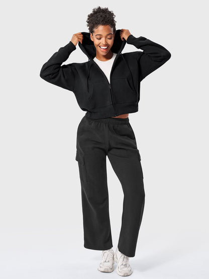 Vaeryn Katrine Zip Up Fleece Hoodies