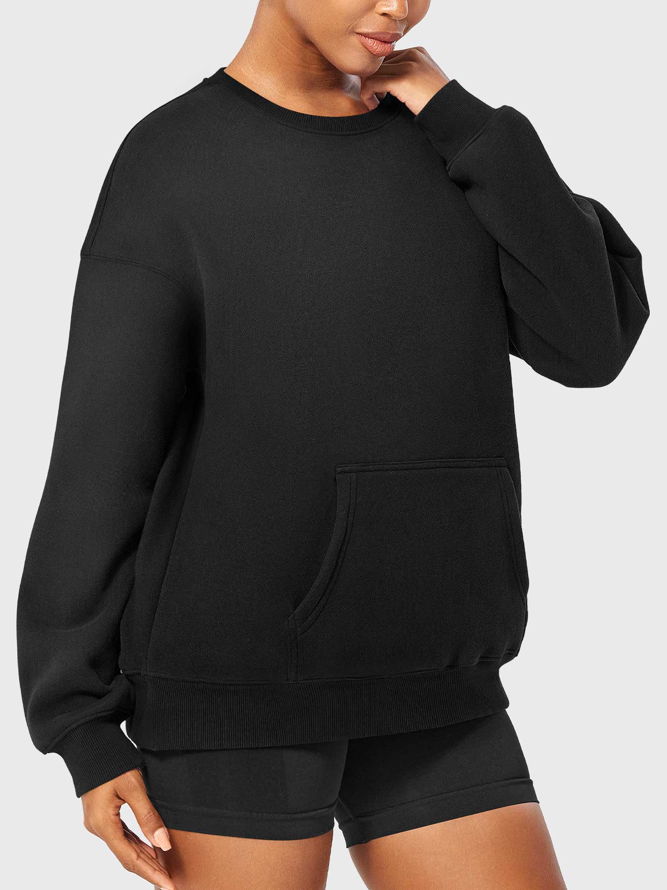 Vaeryn Jocely Oversized Fleece Sweatshirts