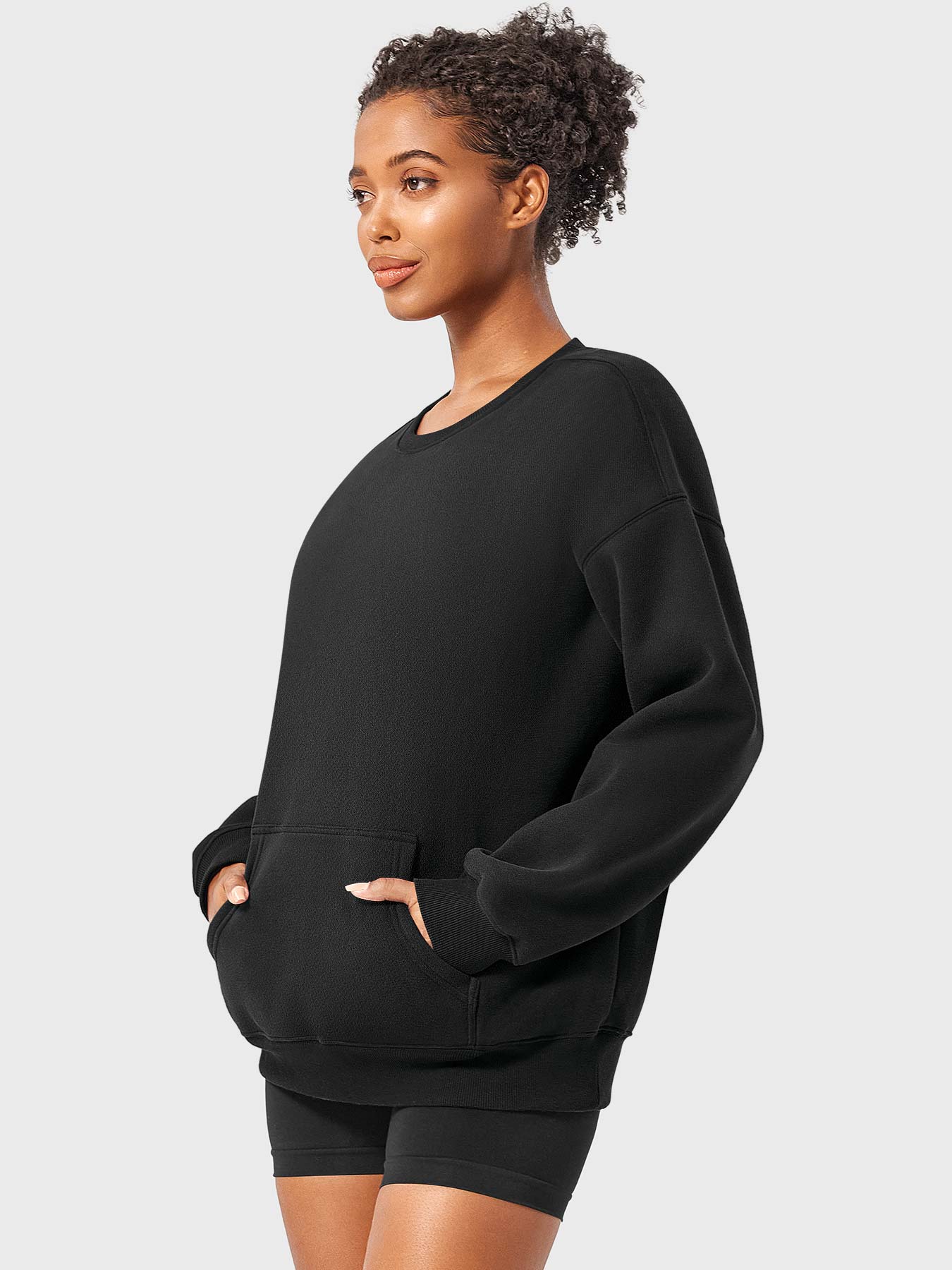 Vaeryn Jocely Oversized Fleece Sweatshirts