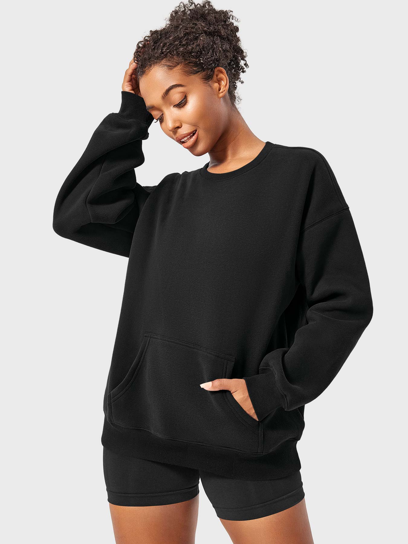 Vaeryn Jocely Oversized Fleece Sweatshirts