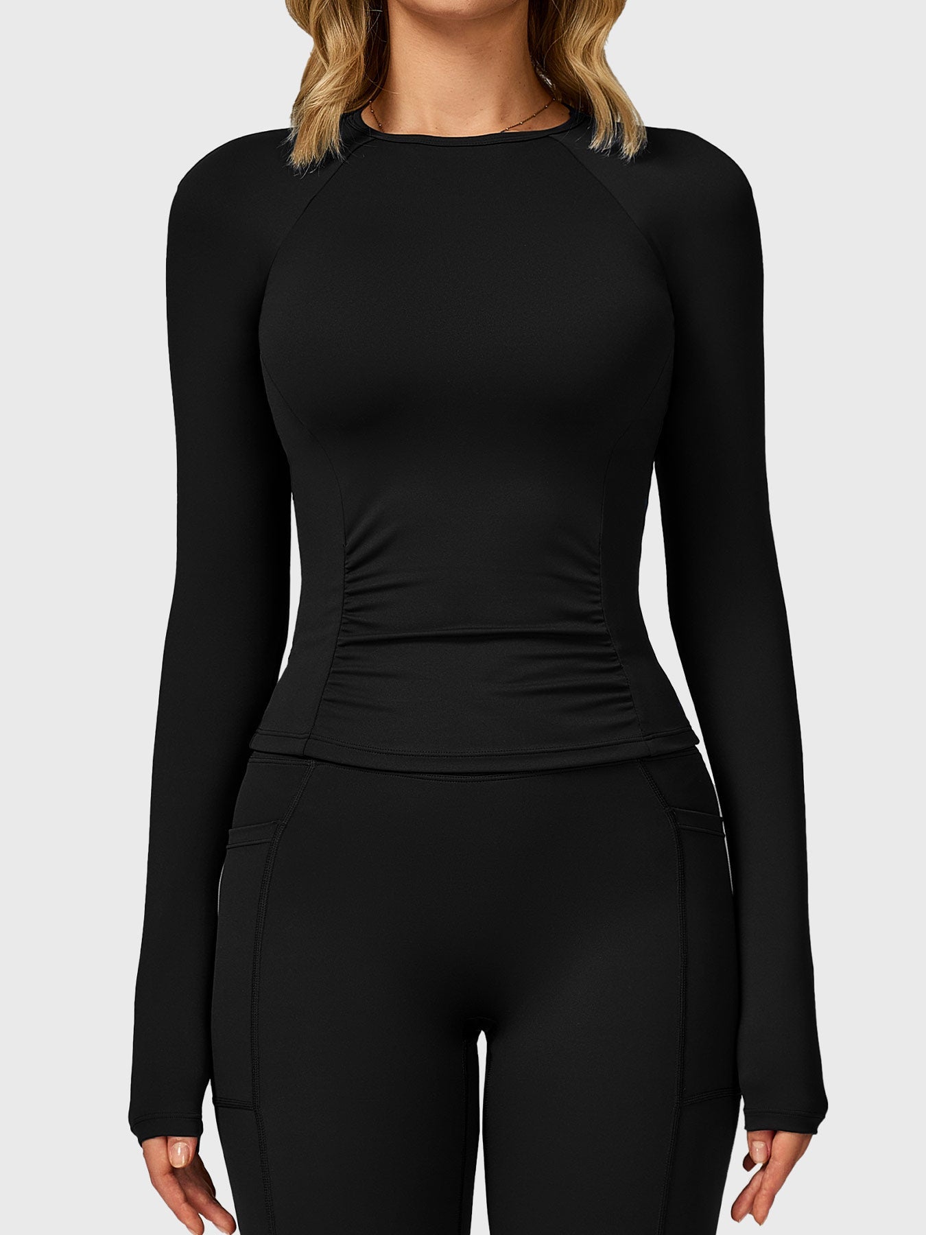 Vaeryn Lesley Sculpted Long Sleeves Top