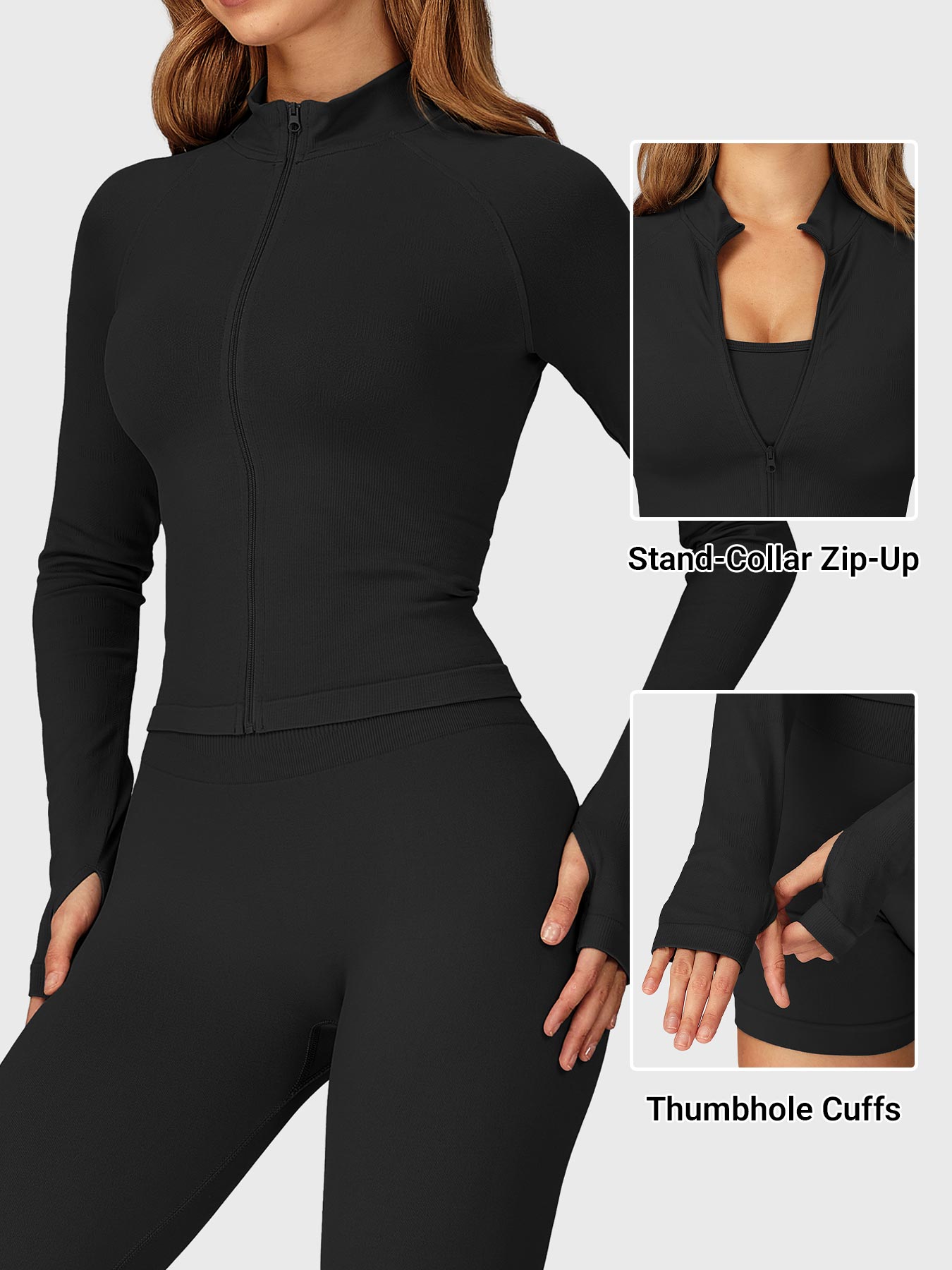 Yeoreo Alina Seamless Zip Up Jacket