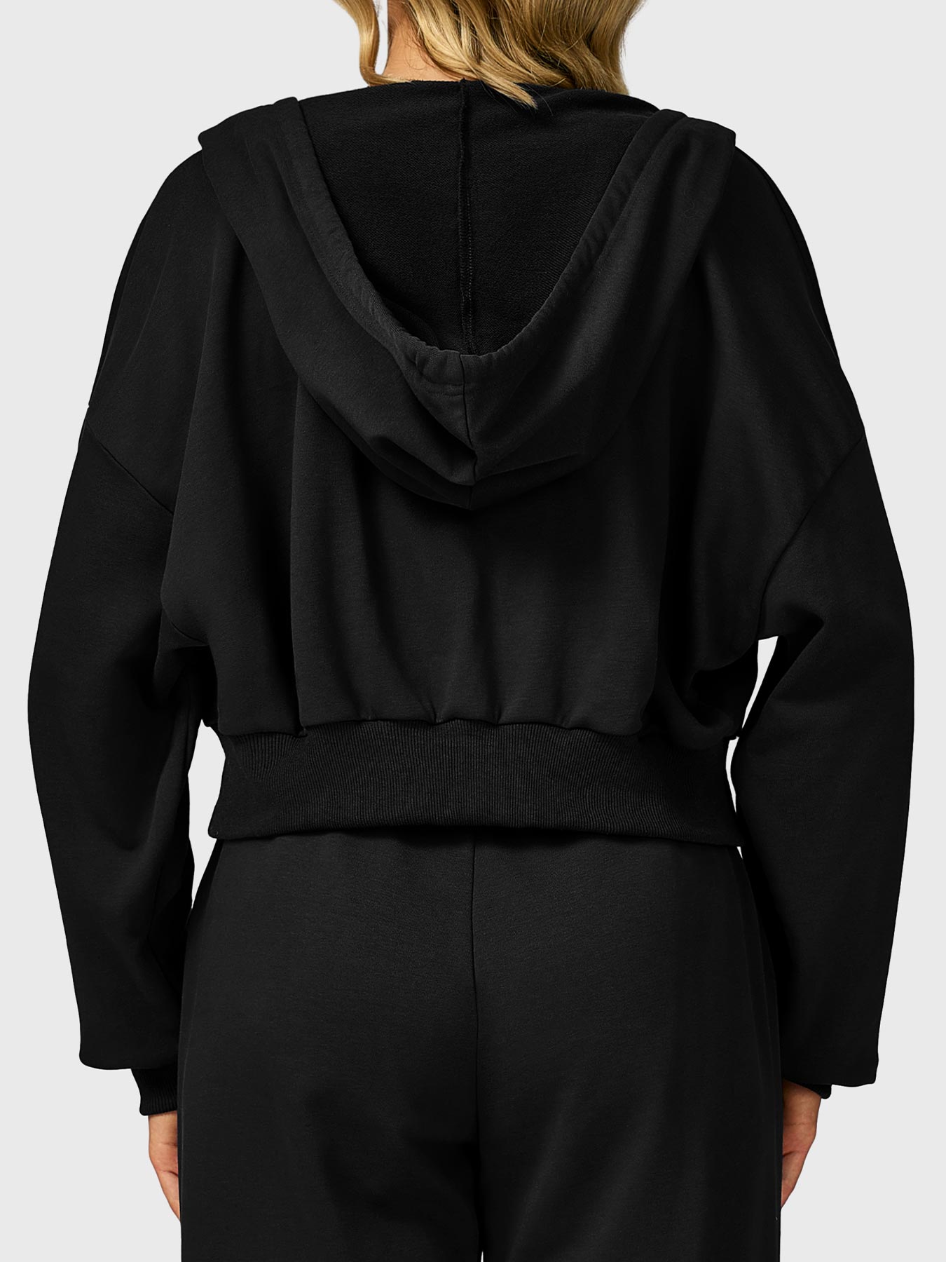 Vaeryn Sabrina Cropped Zip Hoodies