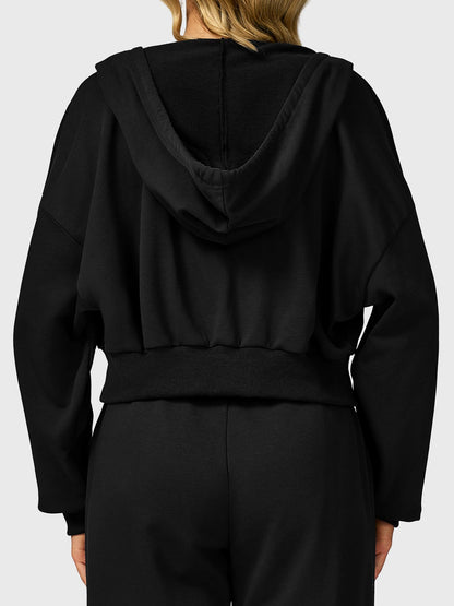 Vaeryn Sabrina Cropped Zip Hoodies