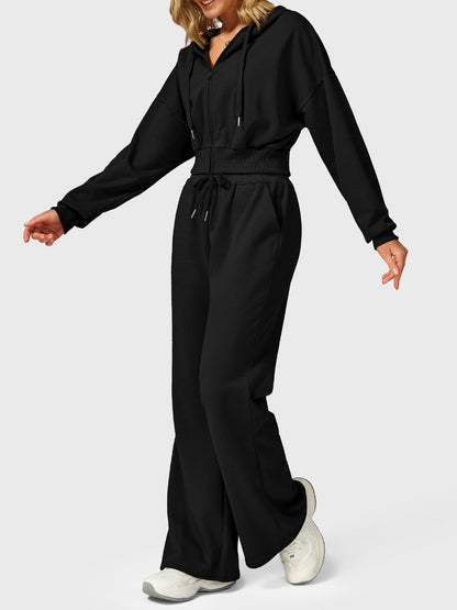 Vaeryn Sabrina Cropped Zip Hoodies