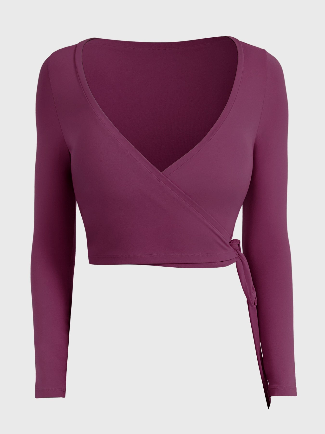 Vaeryn Michelie Long Sleeve Ballet Wrap Top