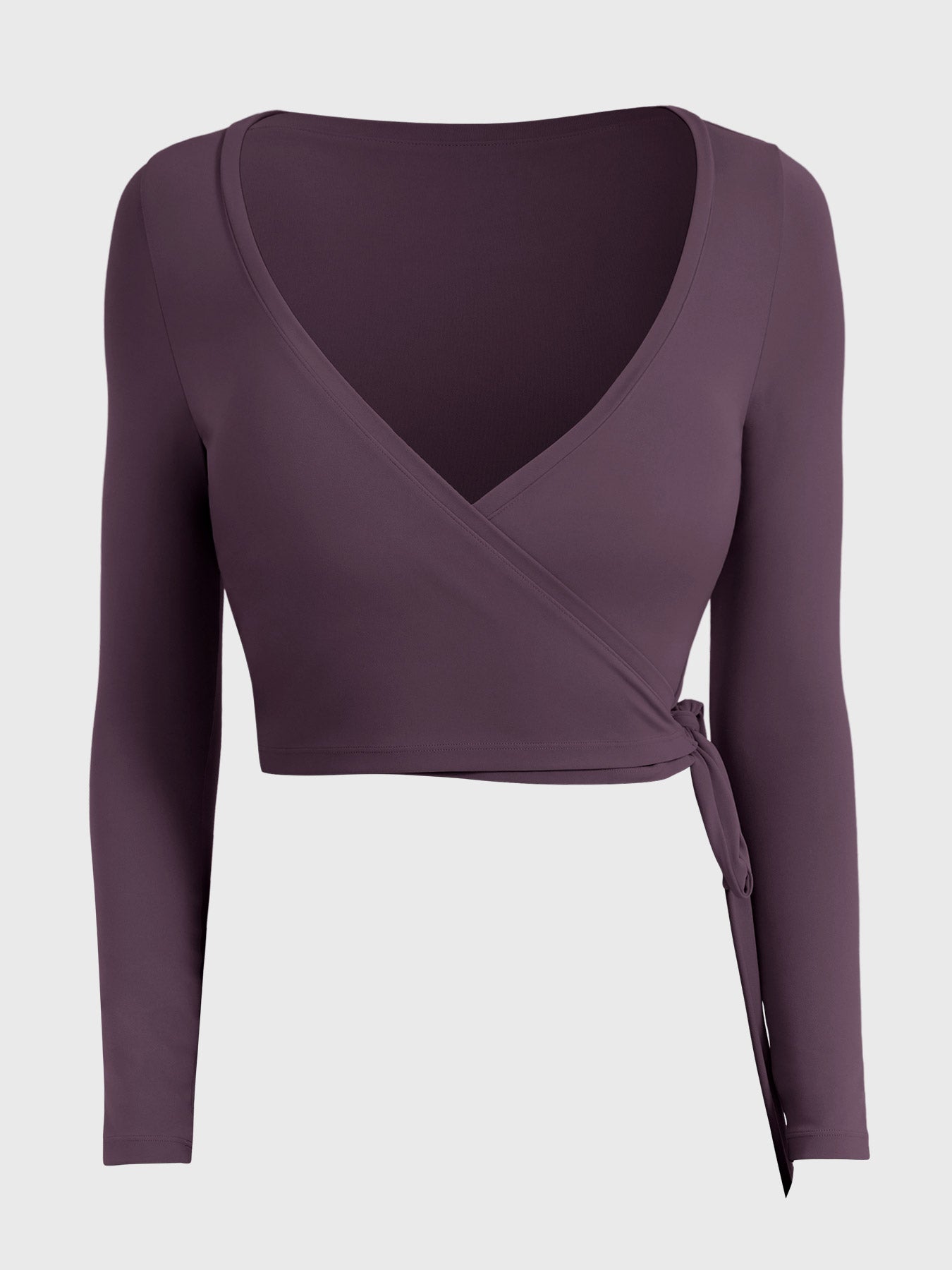 Vaeryn Michelie Long Sleeve Ballet Wrap Top