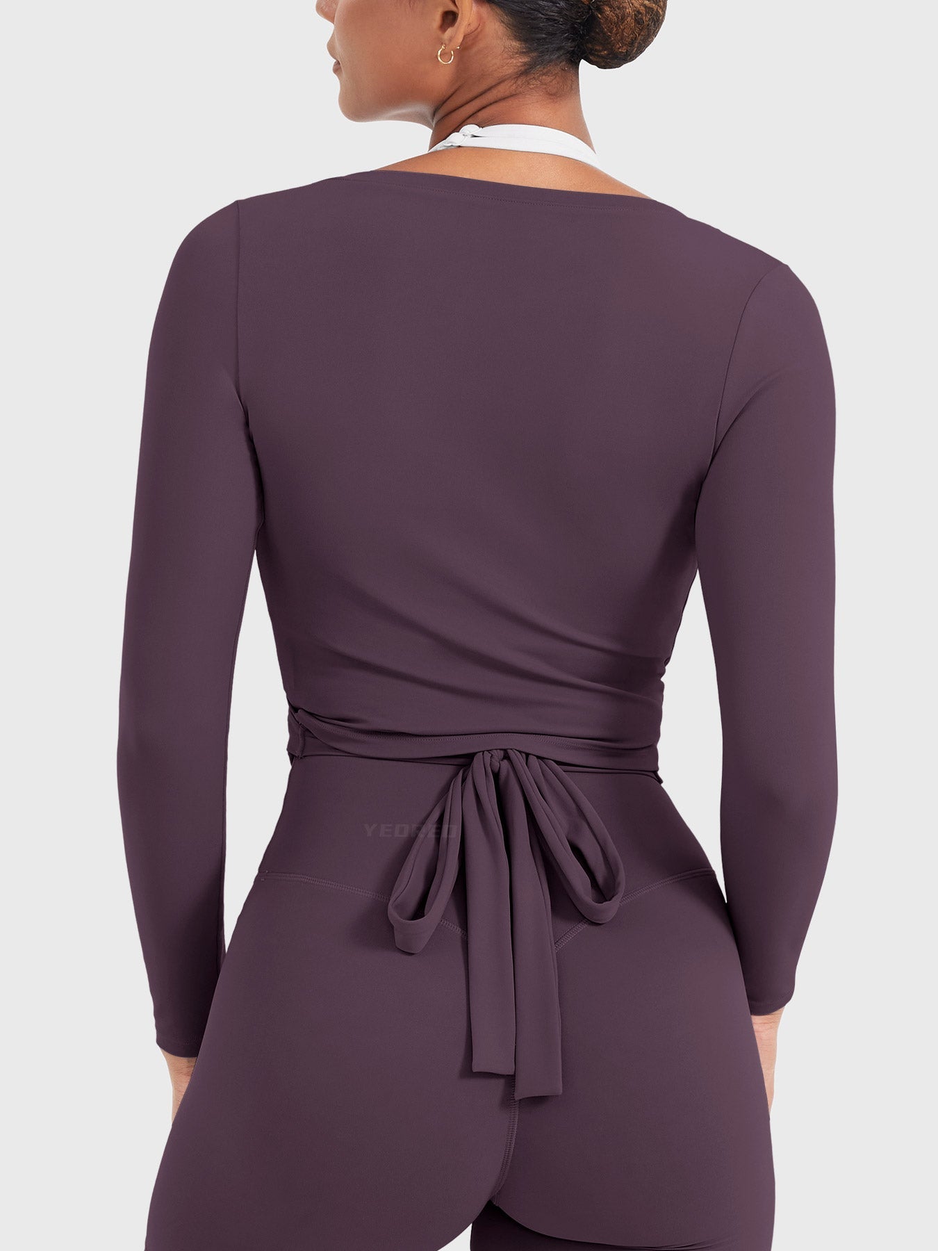 Vaeryn Michelie Long Sleeve Ballet Wrap Top