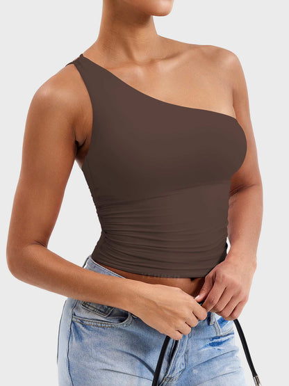 Yeoreo Fanciy One Shoulder Tank Top