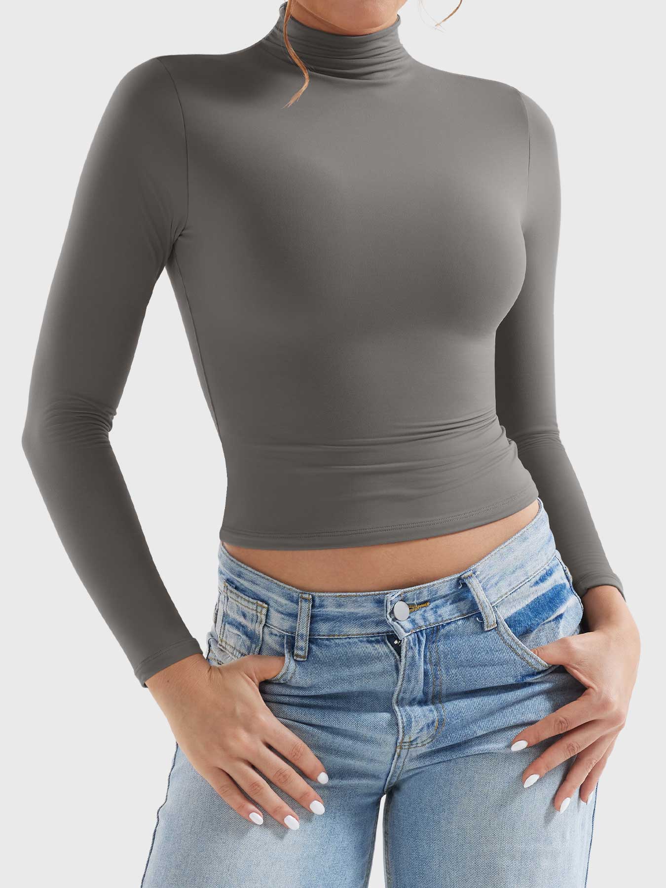 Vaeryn Sariah Turtle Neck Long Sleeves Shirts