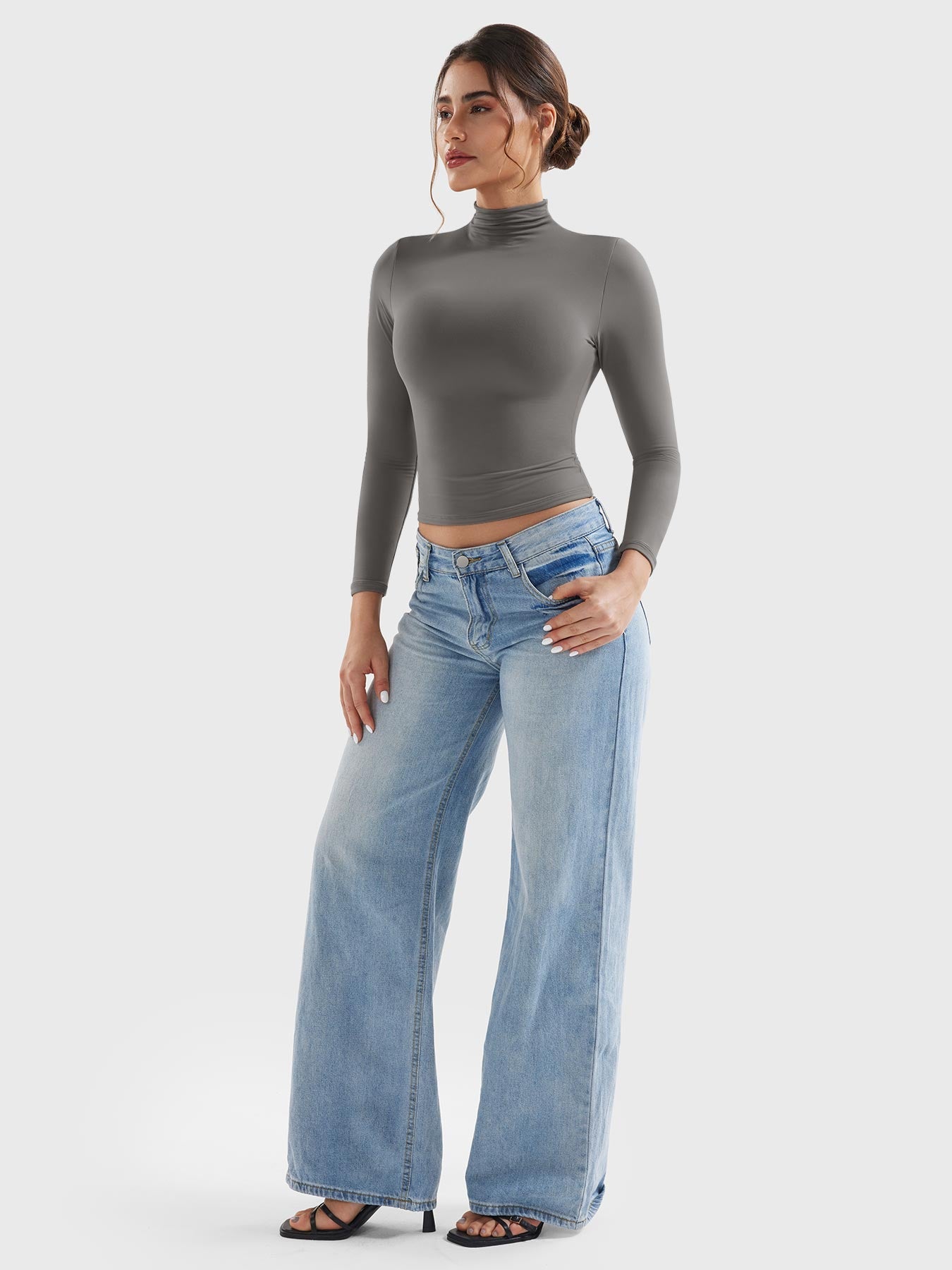 Vaeryn Sariah Turtle Neck Long Sleeves Shirts