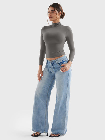 Vaeryn Sariah Turtle Neck Long Sleeves Shirts