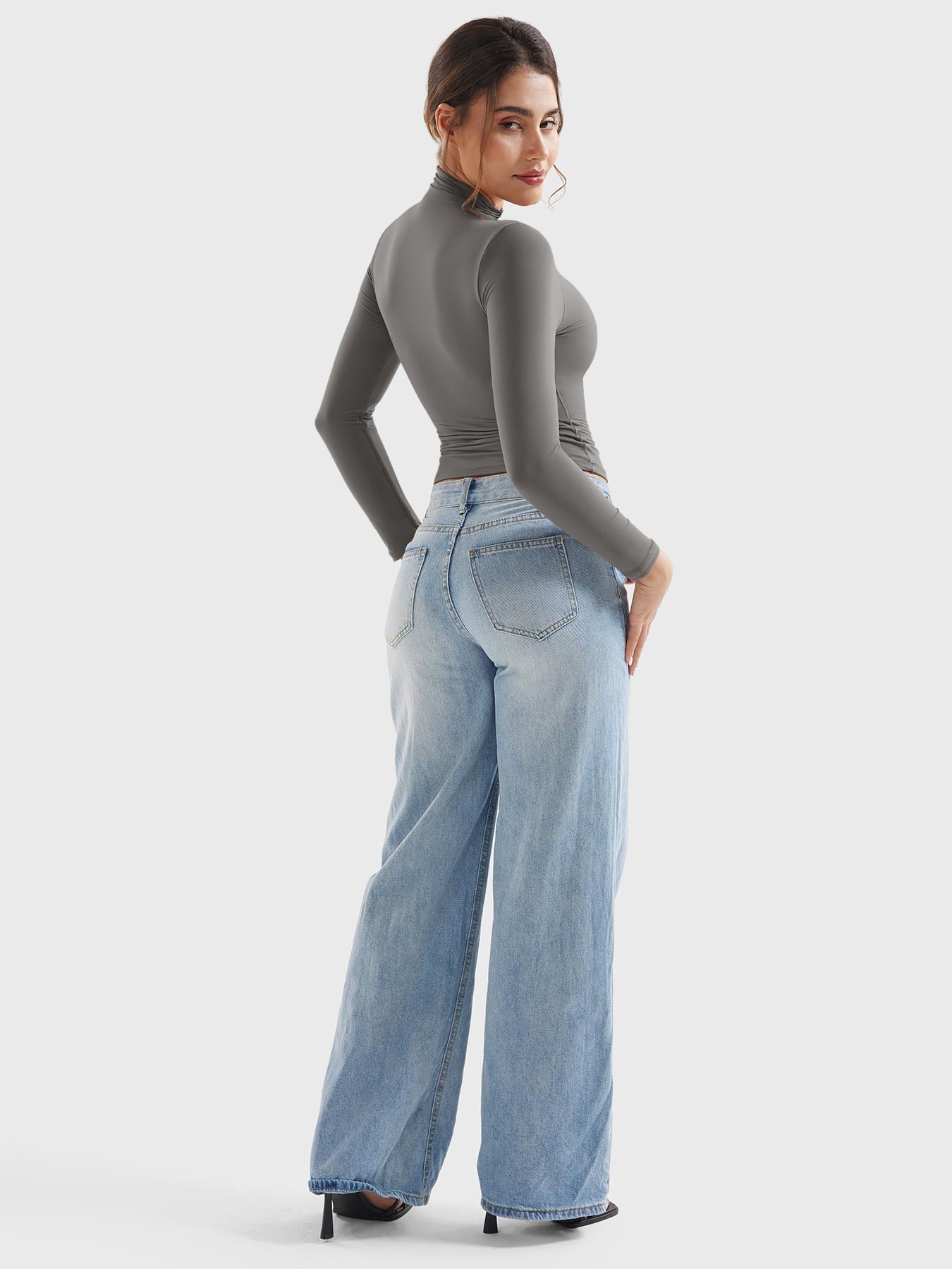 Vaeryn Sariah Turtle Neck Long Sleeves Shirts