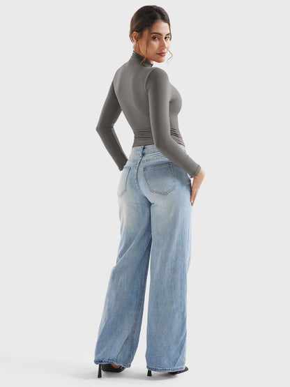 Vaeryn Sariah Turtle Neck Long Sleeves Shirts