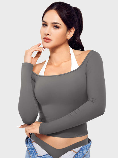 Yeoreo Arleney Square Neck Long Sleeve
