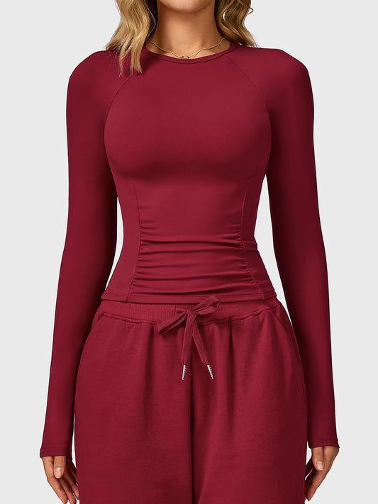 Vaeryn Lesley Sculpted Long Sleeves Top