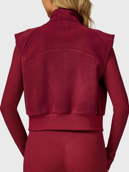 Yeoreo Eden Cropped Fleece Vest