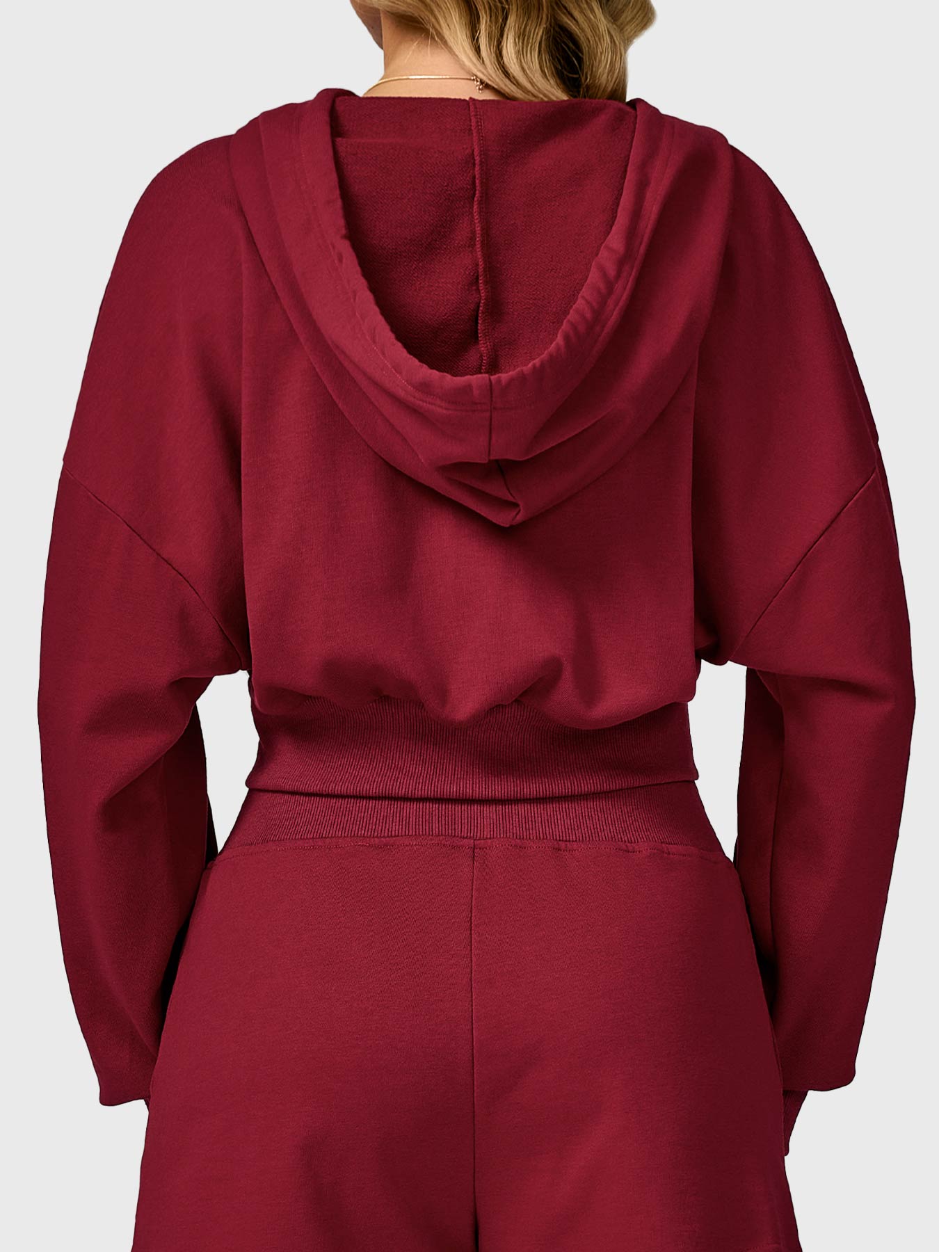 Vaeryn Sabrina Cropped Zip Hoodies