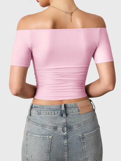 Vaeryn Luzlie Off Shoulder Short Sleeves