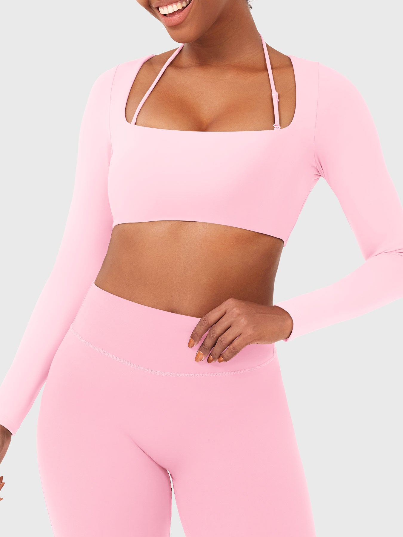 Vaeryn Violie Long Sleeve Crop Top