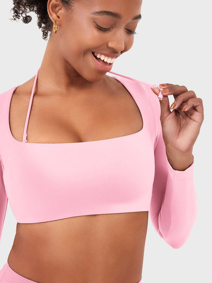 Vaeryn Violie Long Sleeve Crop Top