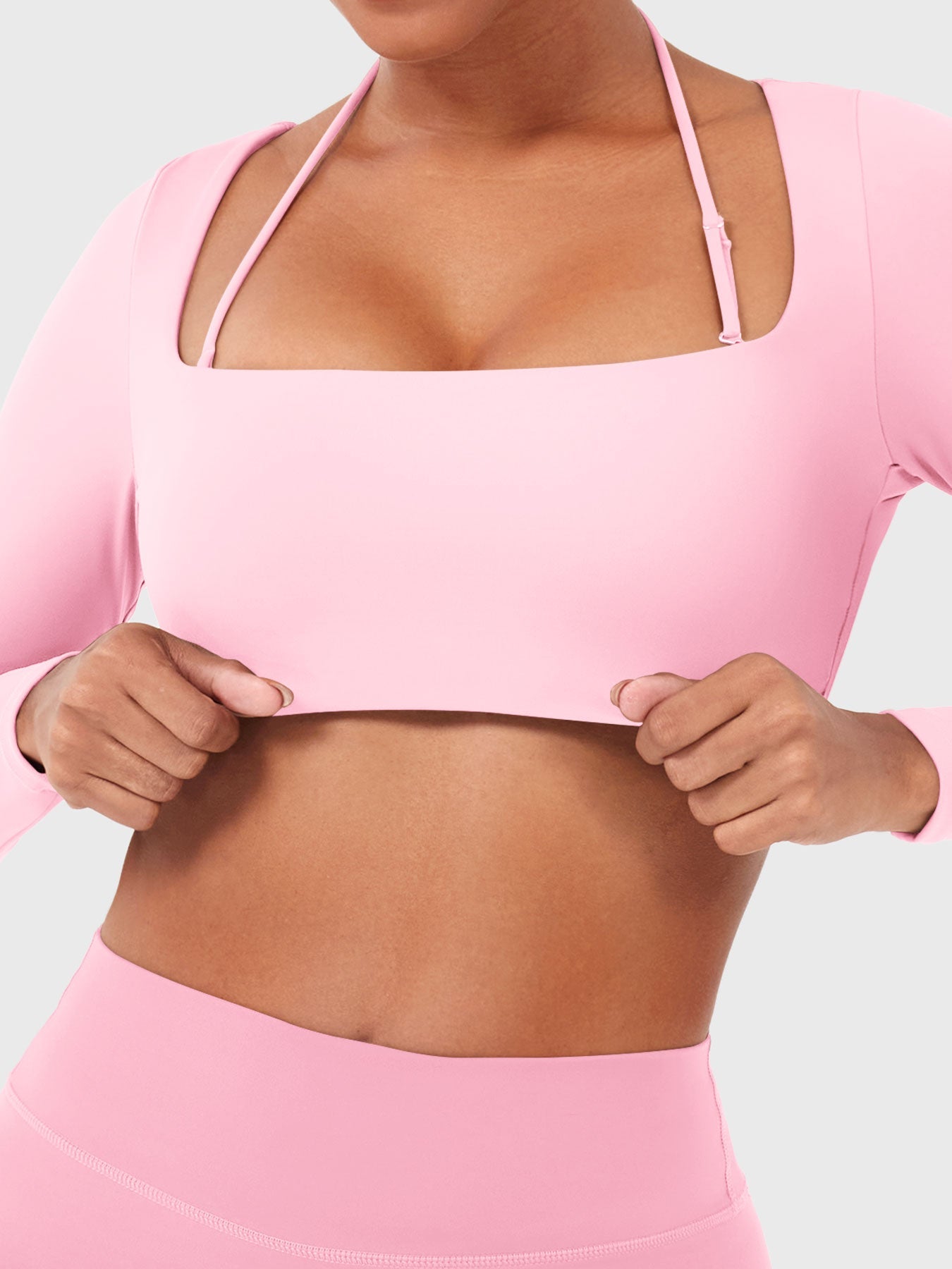 Vaeryn Violie Long Sleeve Crop Top