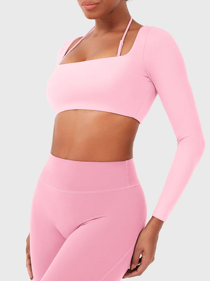 Vaeryn Violie Long Sleeve Crop Top