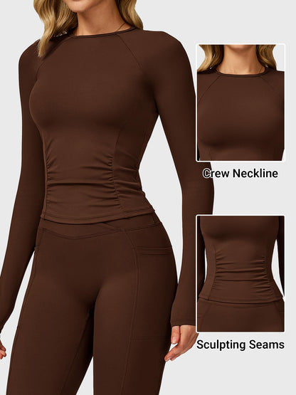 Vaeryn Lesley Sculpted Long Sleeves Top