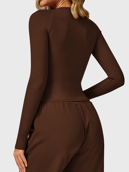 Vaeryn Lesley Sculpted Long Sleeves Top