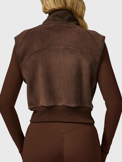Yeoreo Eden Cropped Fleece Vest