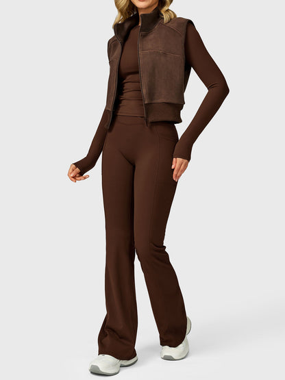 Yeoreo Eden Cropped Fleece Vest