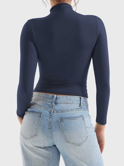 Vaeryn Sariah Turtle Neck Long Sleeves Shirts