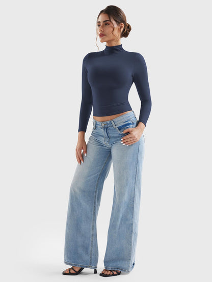 Vaeryn Sariah Turtle Neck Long Sleeves Shirts