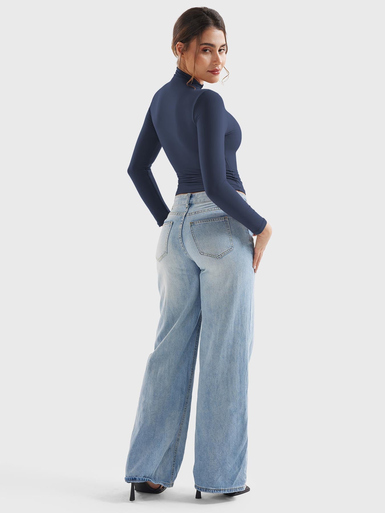 Vaeryn Sariah Turtle Neck Long Sleeves Shirts