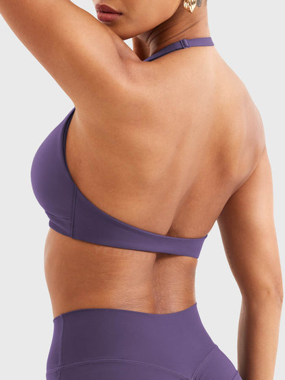Vaeryn Melisy Halter Sports Bra