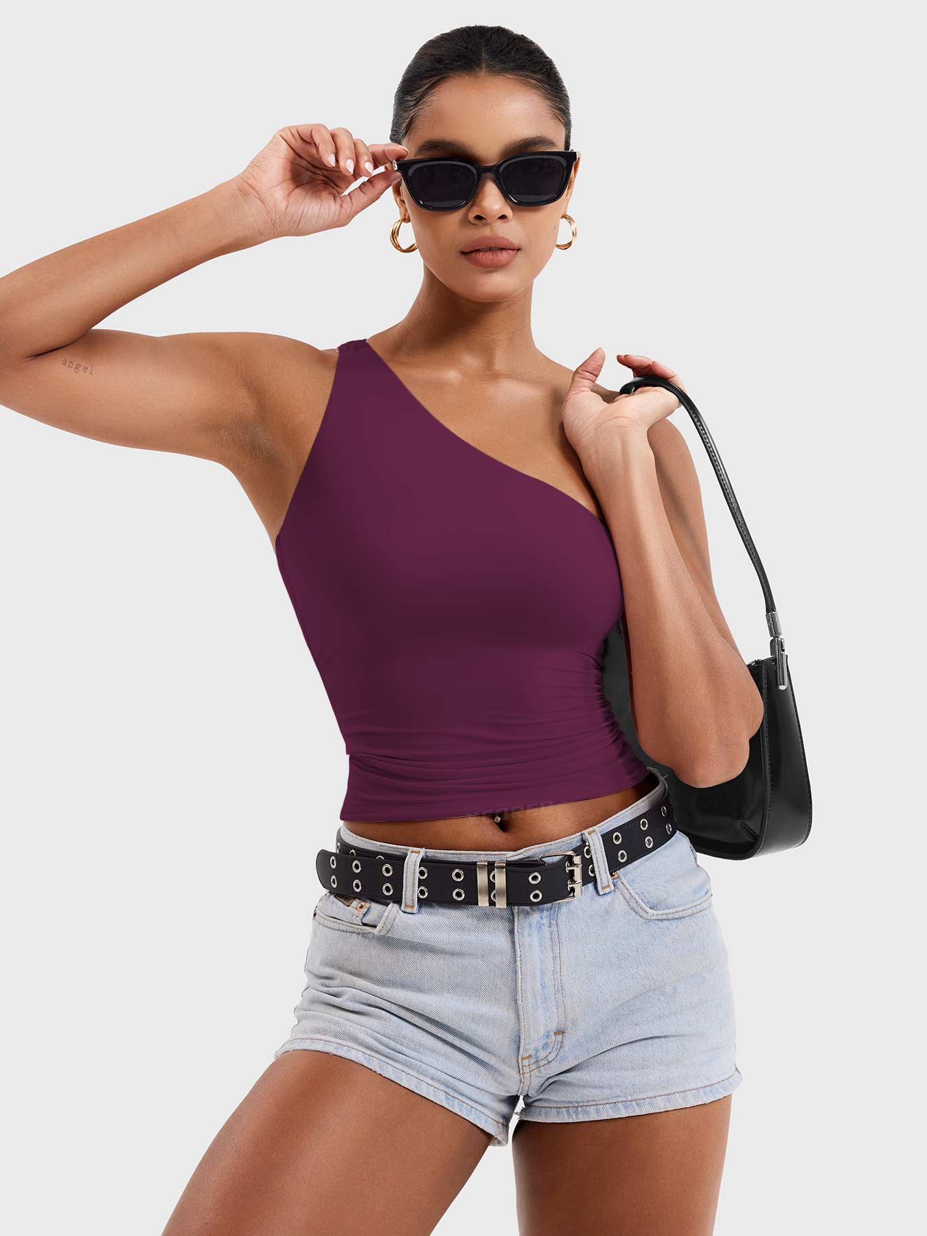 Yeoreo Fanciy One Shoulder Tank Top